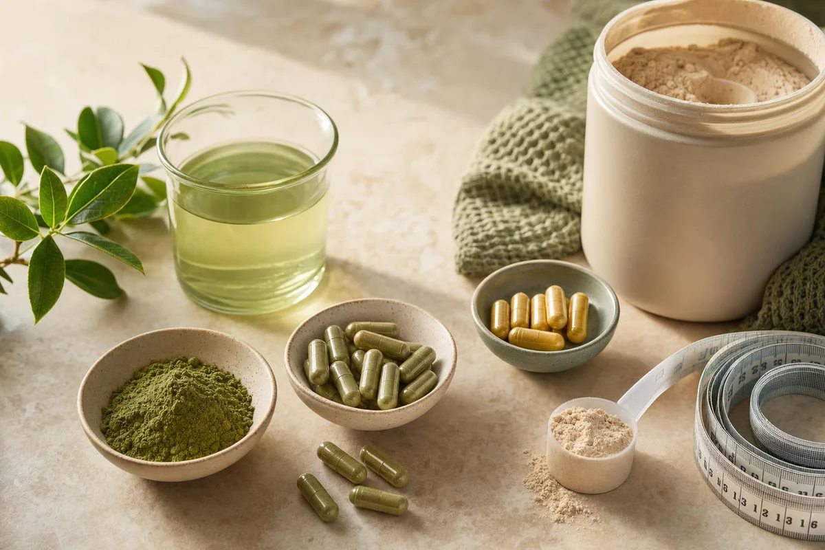 Fat-loss and metabolism supplements including green tea extract and berberine