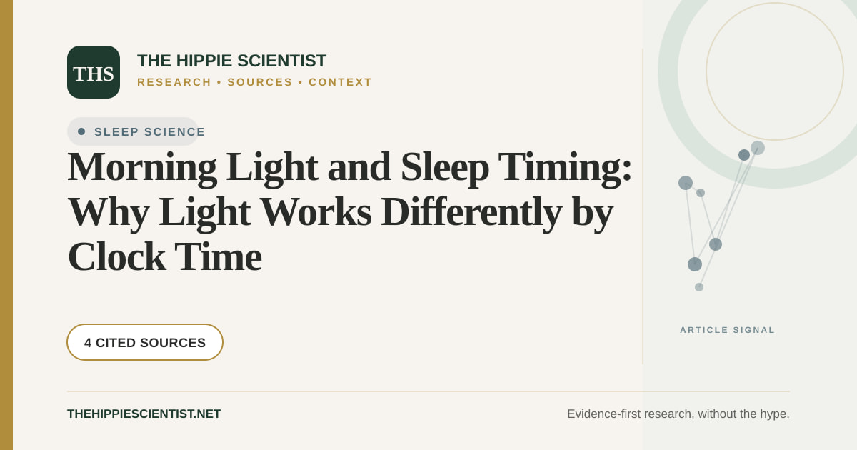 Morning Light and Sleep Timing